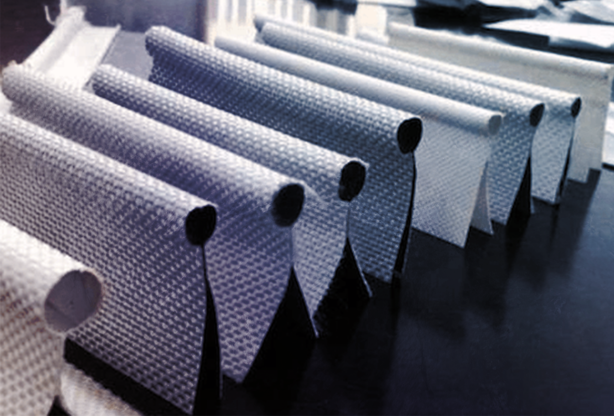 Fabric panels with welded keder edges